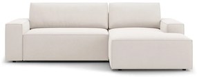 Beżowy rozkładany narożnik (prawostronny) Jodie – Micadoni Home
