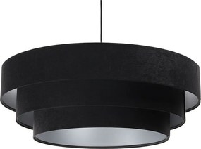 Lampa wisząca TRIO czarna/srebrna