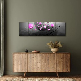 Obraz różowych kul (170x50 cm)