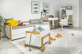 Biały kontenerek na zabawki A3-S63