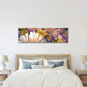 Obraz kwiatów (170x50 cm)