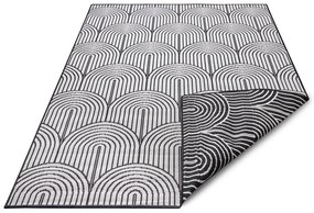 Dywan zewnętrzny dwustronny Pangli czarno-kremowy 120 cm x 170 cm
