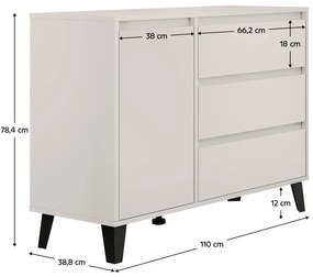 Komoda BOGAN 1D3S, kaszmir