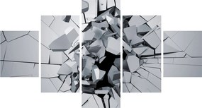Obraz abstrakcja 3D (125x70 cm)