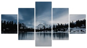 Obraz - Na zamarzniętym jeziorze (125x70 cm)