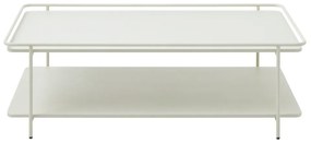 Jasnoszary metalowy stolik 55x110 cm Yuba – Unique Furniture