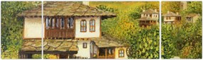 Obraz - Domki letniskowe w lecie (170x50 cm)