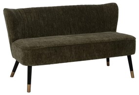 Zielona sofa z tkaniny szenilowej 134 cm Glam – Ixia