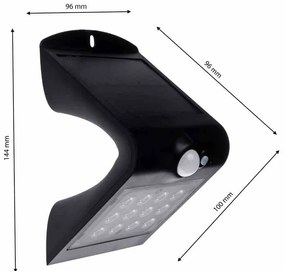 Lampka Solarna Butterfly Czarna 1,5W