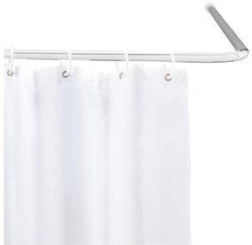 WENKO 19215100 - Uchwyt do drążka UNIVERSAL 2x2 cm, chrom/biały