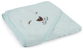 Miętowy bawełniany szlafrok dziecięcy w rozmiarze 1-2 lata Aslan – Foutastic