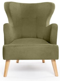 Zielony fotel typu uszak Noemye – Bonami Selection