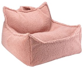 Różowy dziecięcy worek do siedzenia z materiału bouclé Chair – Wigiwama