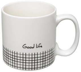 Filiżanki ceramiczne na stojaku LIFE, 240 ml, 4 sztuki