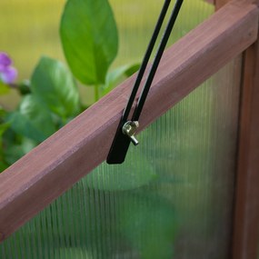 Outsunny podwyższona grządka z drewna skrzynia inspektowa