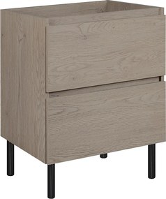 Meble łazienkowe 60 cm, nóżki, Kolor: Ciemny Dąb, 60 x 80,7 x 46 cm