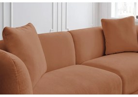 Pomarańczowa sofa 230 cm Bourbon – Bobochic Paris