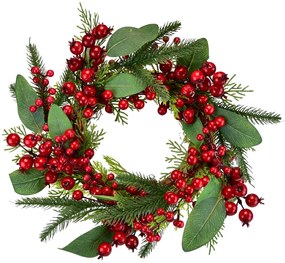 Wieniec świąteczny Jagody bzu, 30 cm