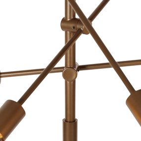 Industrialna lampa wisząca ciemny brąz 6-świateł - Sydney