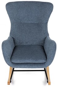 Fotel bujany BLUE2, niebieski