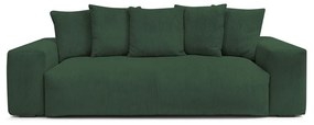 Zielona sztruksowa sofa 280 cm Voltaire – Bobochic Paris