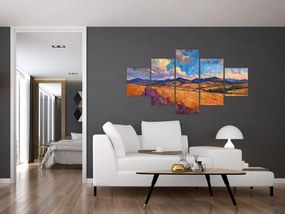 Obraz - Obraz olejny przedstawiający krajobraz (125x70 cm)