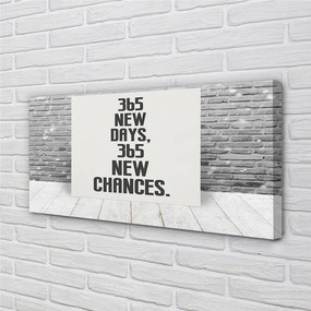 Duży obraz na płótnie Napis na Ceglanym Murze