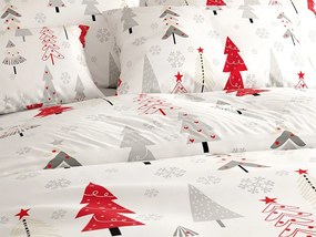 PrzytulneMieszkanie.pl PrzytulneMieszkanie.pl Bawełniana pościel JINGLE biała Rozmiar pościeli: 70 x 90 cm | 140 x 220 cm