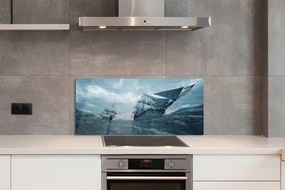 Szklany Panel Statek podczas Sztormu