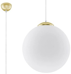 Lampa wisząca w kolorze złota ze szklanym kloszem ø 40 cm Cezab – Nice Lamps