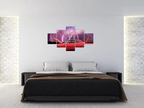 Obraz czerwonego auta (125x70 cm)