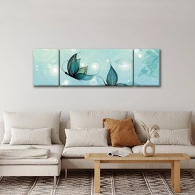 Obraz - Niebieskie motyle (170x50 cm)