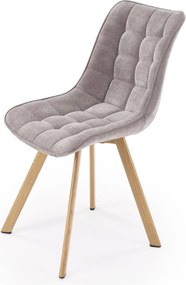 Tapicerowane krzesło do jadalni K332 Halmar, nogi naturalne