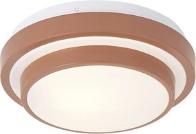 Nowoczesna lampa sufitowa Sienna z białym kloszem 25 cm IP44 - Walden