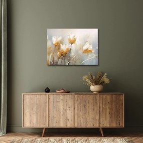 Obraz - Malowanie tulipanów (70x50 cm)