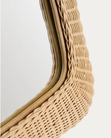 Lustro ścienne z rattanową ramą 58x79 cm Zilna – Kave Home