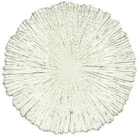 Ozdobny talerz obiadowy w organicznym kształcie, Ø 32 cm