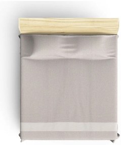 Beżowa bawełniana narzuta na łóżko dwuosobowe 230x200 cm Seritli – Mijolnir