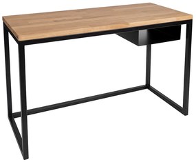 Biurko z dębowym blatem w stylu industrialnym - Delto 9X