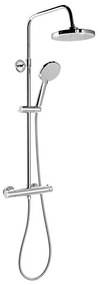 Aqualine - Zestaw prysznicowy z baterią termostatyczną LIGA chrom błyszczący
