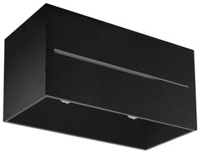 Czarny prostokątny plafon LED - EX510-Prima