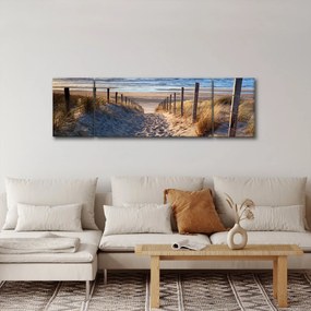 Obraz - Droga na plażę Morza Północnego, Holandia (170x50 cm)