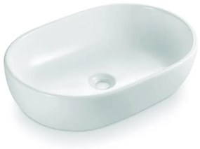 Bathco 4037 - Umywalka nablatowa TOULOUSE 59x41,5 cm porcelanowa/biała