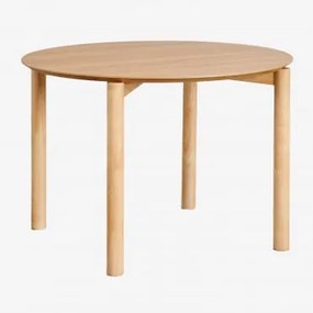 Stół Okrągły Jadalny Ø110 Cm Z Płyty Mdf Munden Roble - Sklum