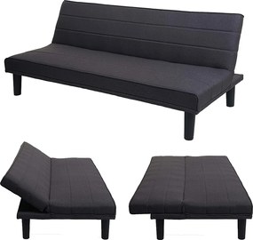 Sofa rozkładana MCW-J17,  antracyt/szary