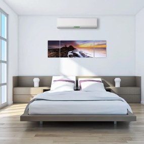 Obraz góry we mgle (170x50 cm)