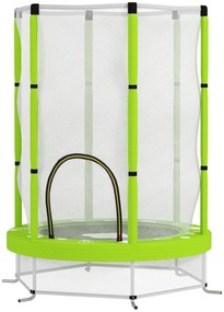 AIYAPLAY Trampolina dla Dzieci z Siatką Bezpieczeństwa, Na Zewnątrz i Do Wnętrz, 3-6 Lat, Zielony