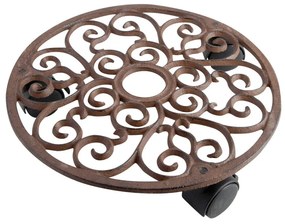 Metalowy kwietnik na kółkach ø 29 cm – Esschert Design