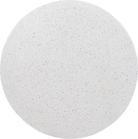 Stolik kawowy okrągły Sintro 54 cm - białe lastryko