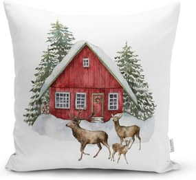 Tekstylna poszewka na poduszkę ze świątecznym motywem 43x43 cm – Mila Home